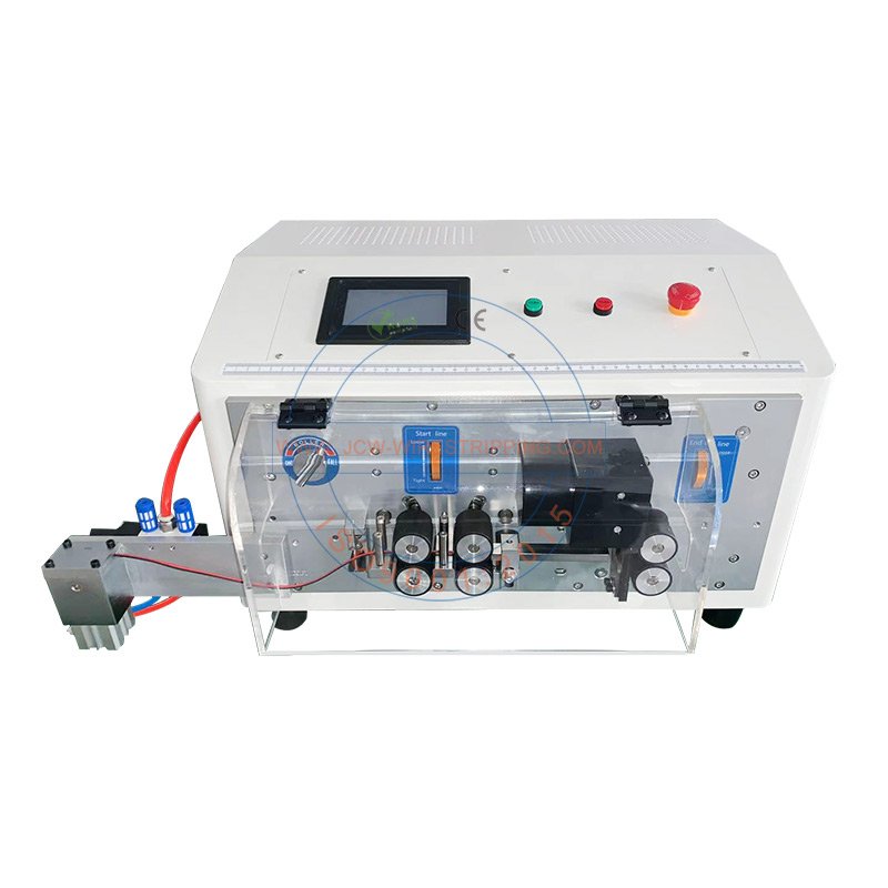 2 Cores Twin Flat Cable Split Cut Strip Machine