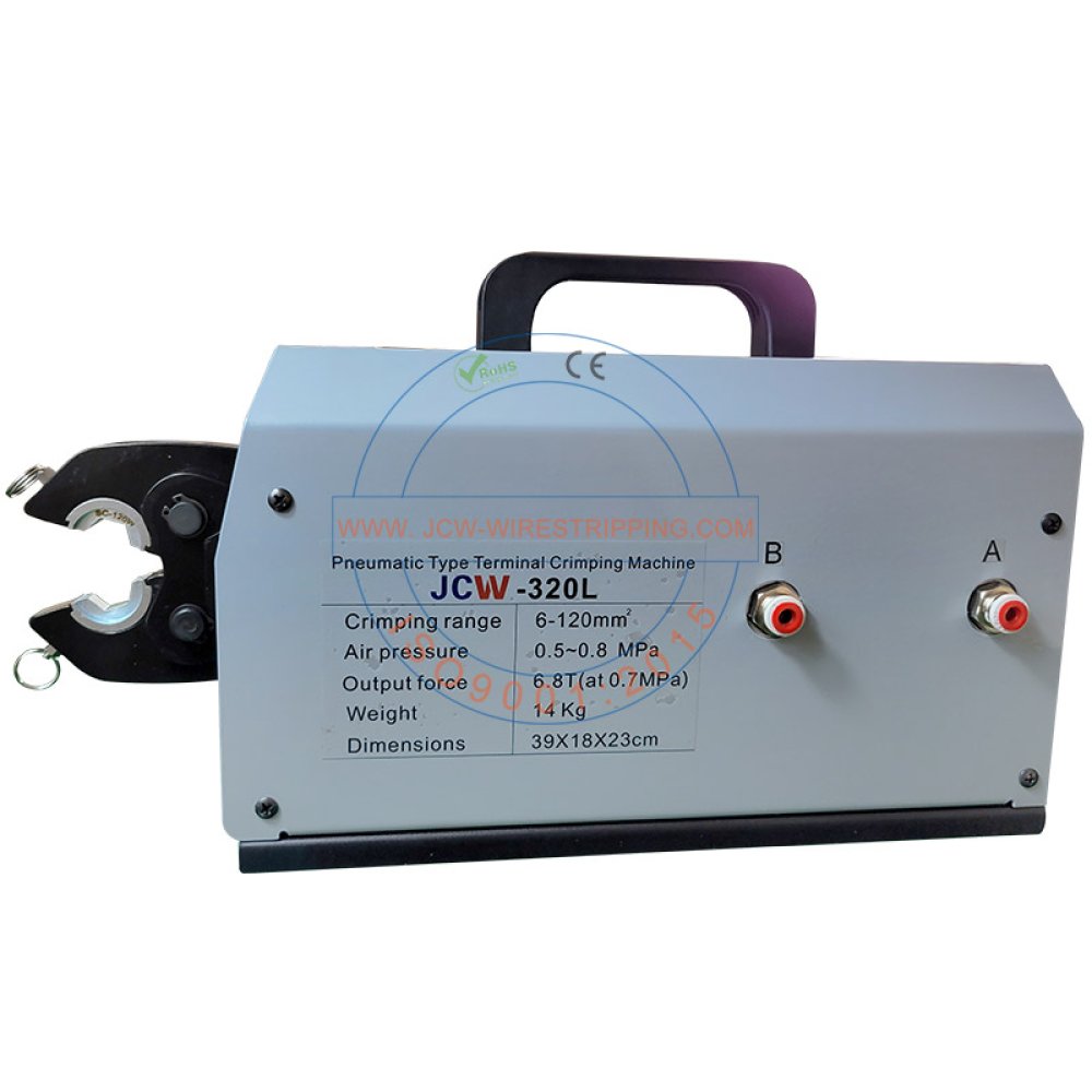 68kN Pneumatic Tubular Cable Lug Crimping Machine | JCWelec