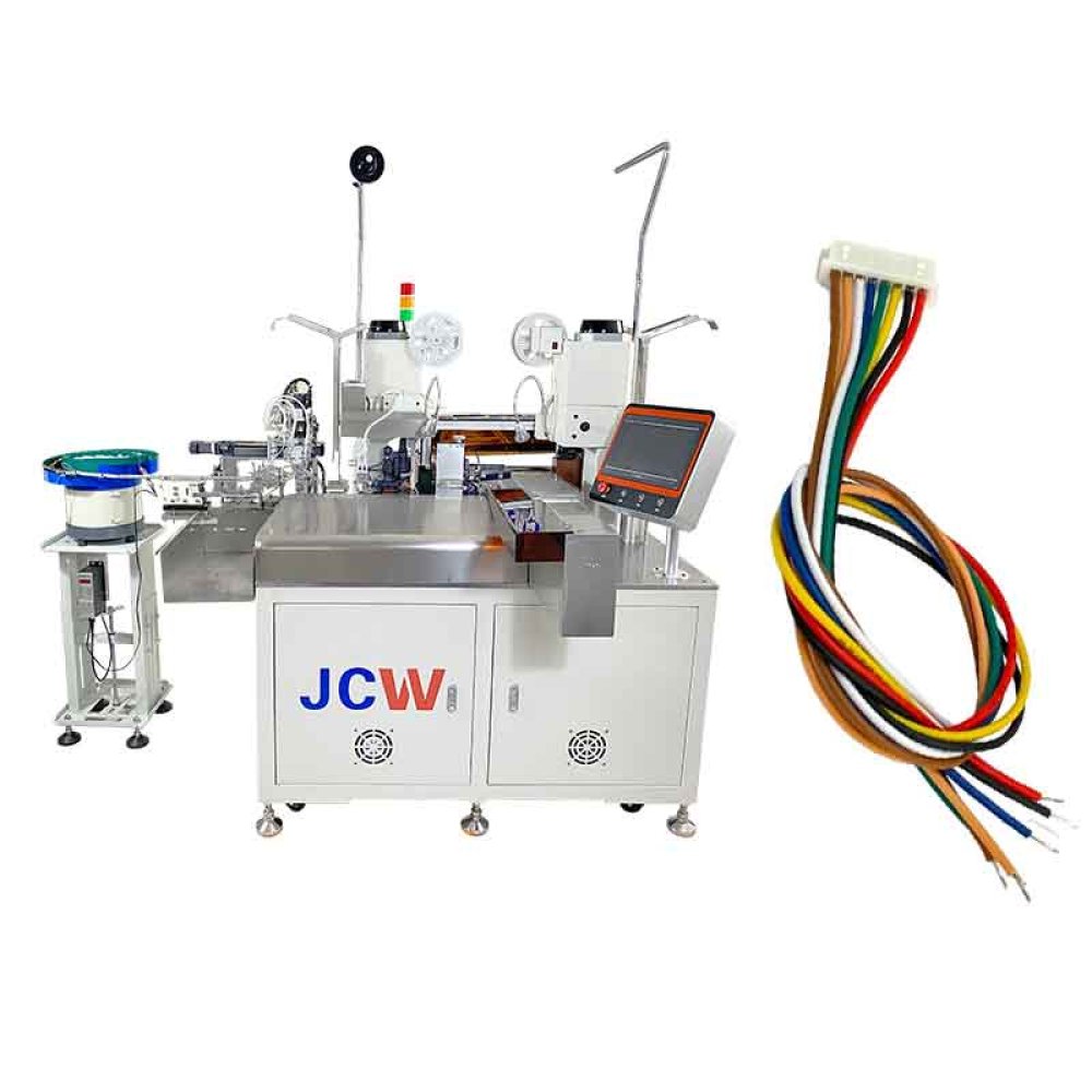 2-Sided Crimping & 1-Sided Connector Housing Assembly Machine | JCWelec