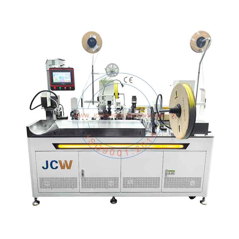 Fully-auto Wire Stripping Crimping & Sleeve Printing Shrinking Machine