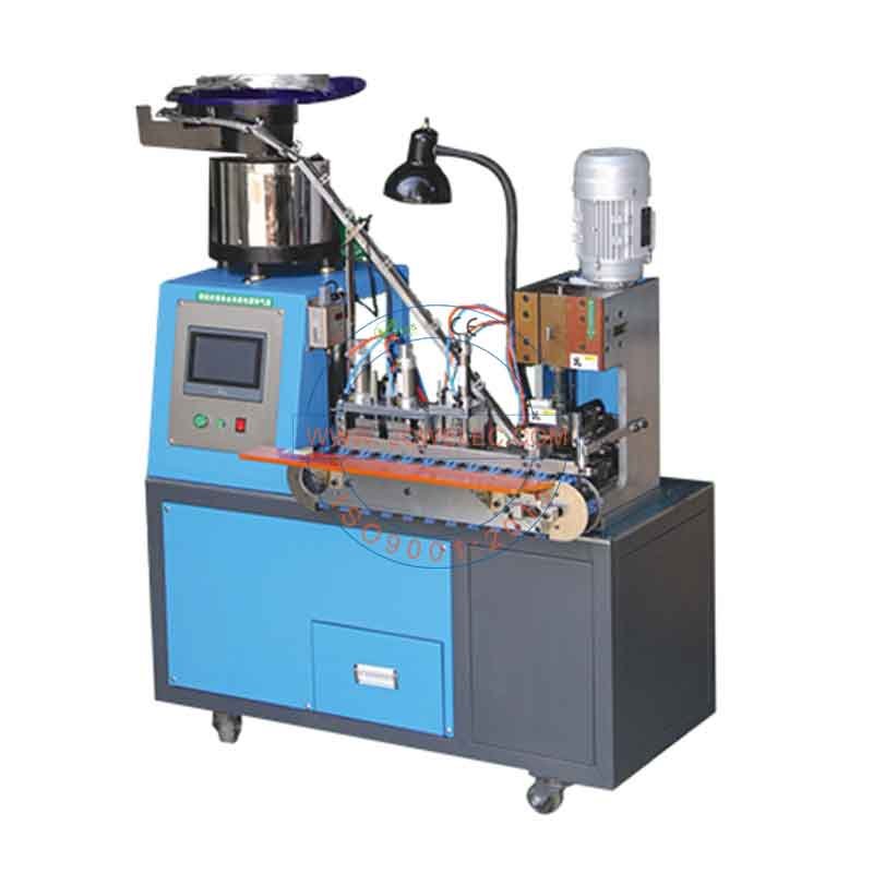2-core Flat Cable Stripping 2-pin Plug Crimping Machine