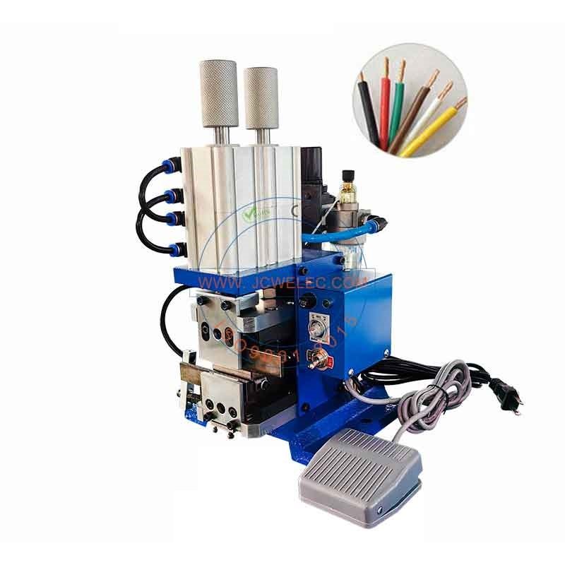 Pneumatic Wire End Stripping / Twisting Machine