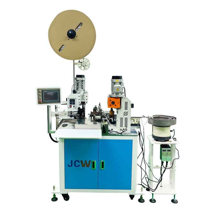 Automatic Vibrate Bowl Feeding Loose-piece Terminal Crimp Machine 