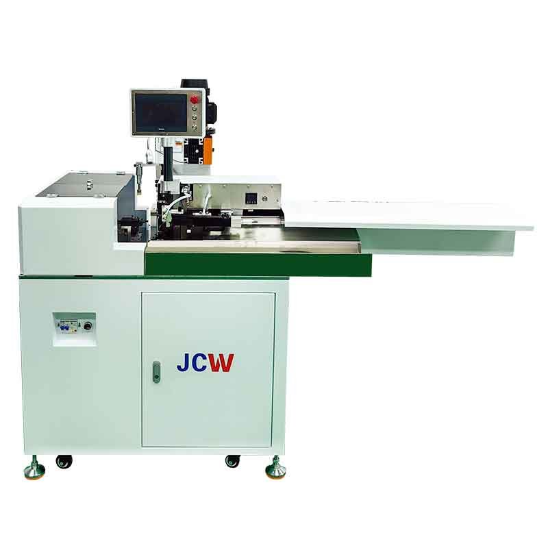 Horizontal Transfer 5 Wires Strip Crimp to Tin Solder Machine