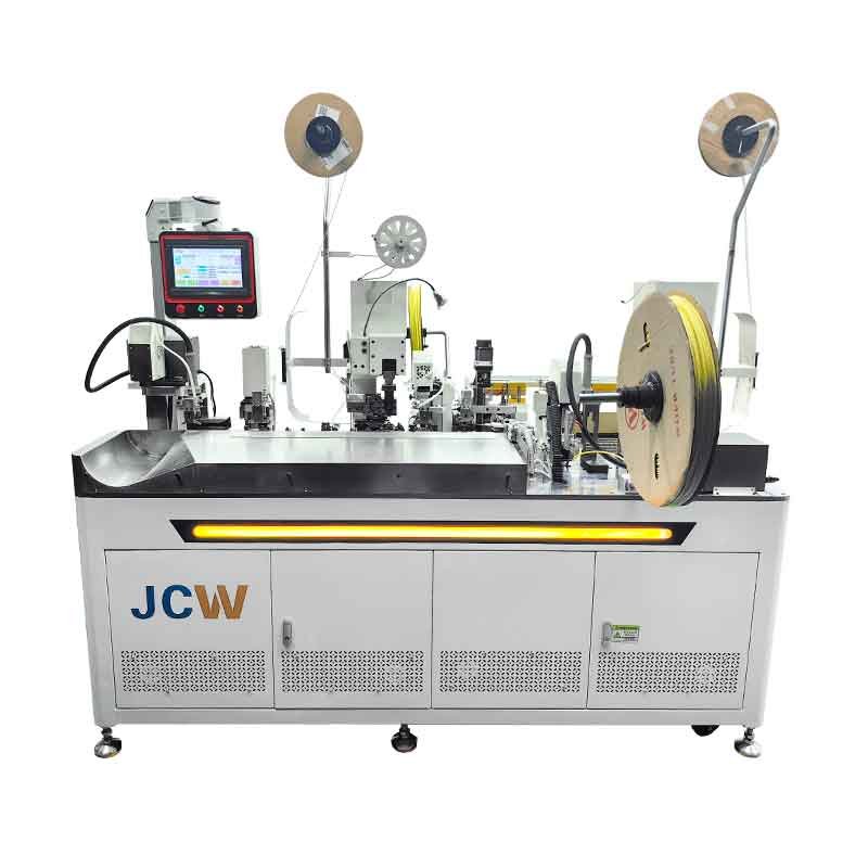 Fully-auto Wire Stripping Crimping & Sleeve Printing Shrinking Machine