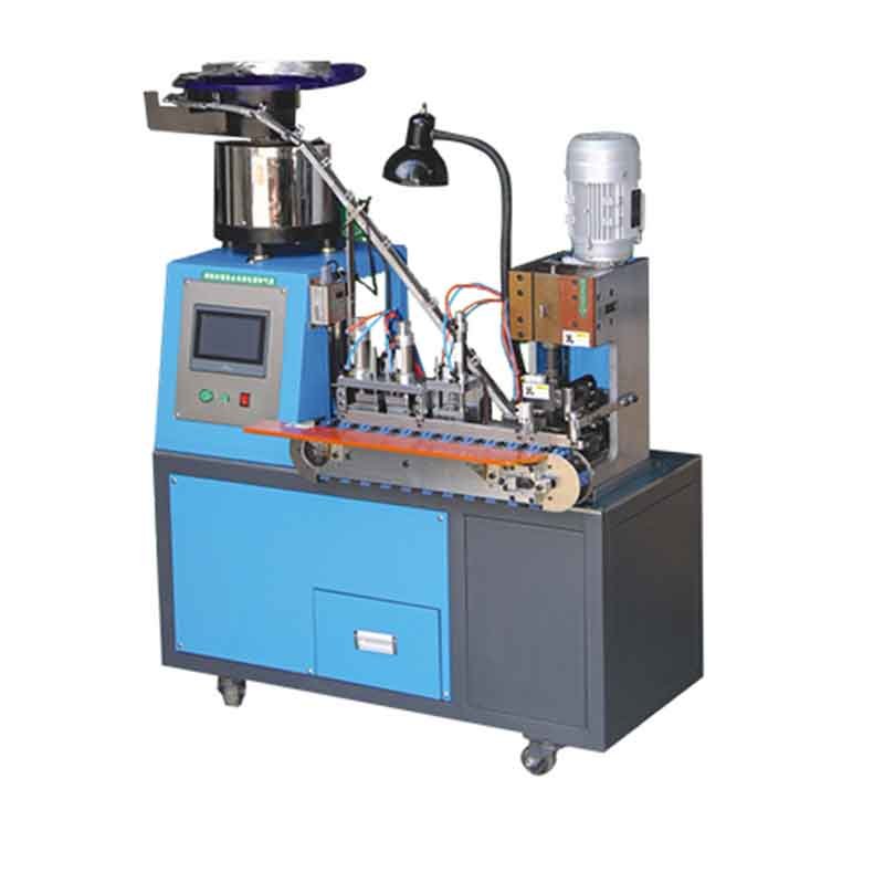 2-core Flat Cable Stripping 2-pin Plug Crimping Machine