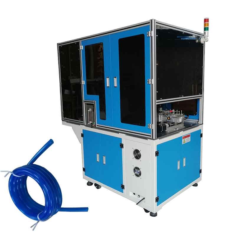 Soft PE/PVC Tubing Metering Cutting Winding & Tying Machine