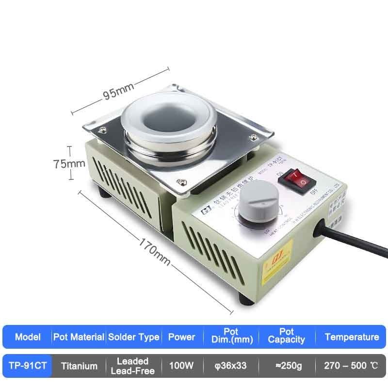 Titanium Solder Pot
